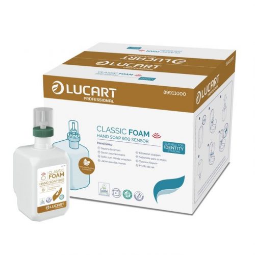 Lucart Identity Classic habszappan, 900ml, revitalizáló, mandulaolajjal