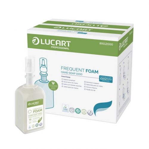 Lucart Identity Frequent habszappan, 1000ml-2500adag, semleges illat, aloe verával