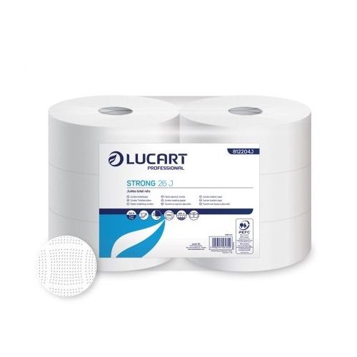 Lucart Strong 26 J, tekercses toalettpapír, 2r., cell., 6tek./zsugor