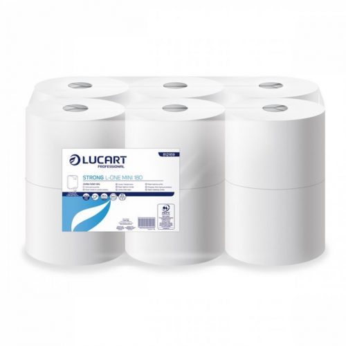 Lucart Strong L-One Mini toalettpapír, 2r., cell., 800lap/tek.,12tek./zsugor